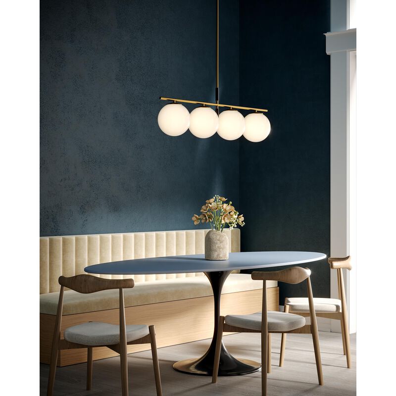 Zuri Small Linear Chandelier by Alora Mood